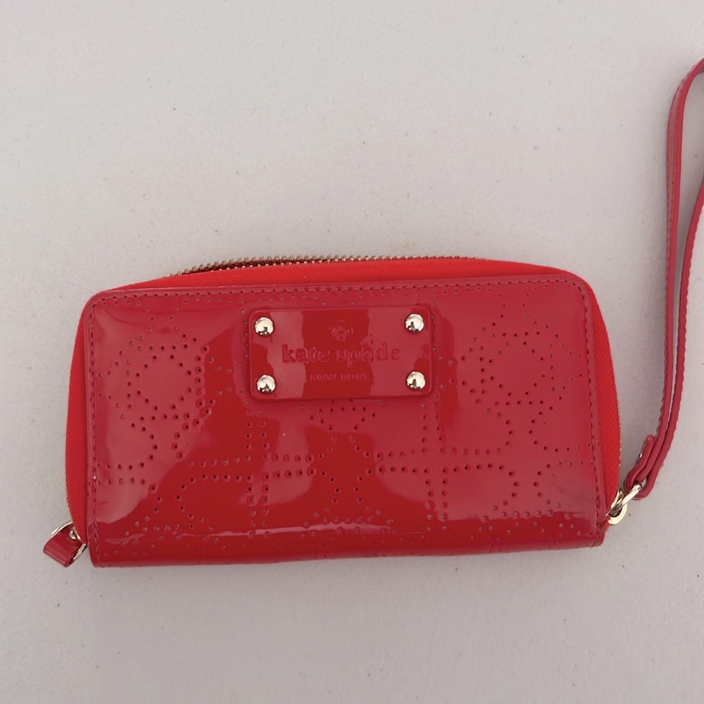 Kate spade red heart wallet/ wristlet